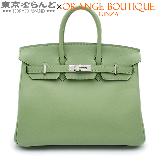 101729270 エルメス HERMES バーキン 25 Y刻印 ヴェールクリケット シルバー金具 スイフト ハンドバッグ レディース 2020年