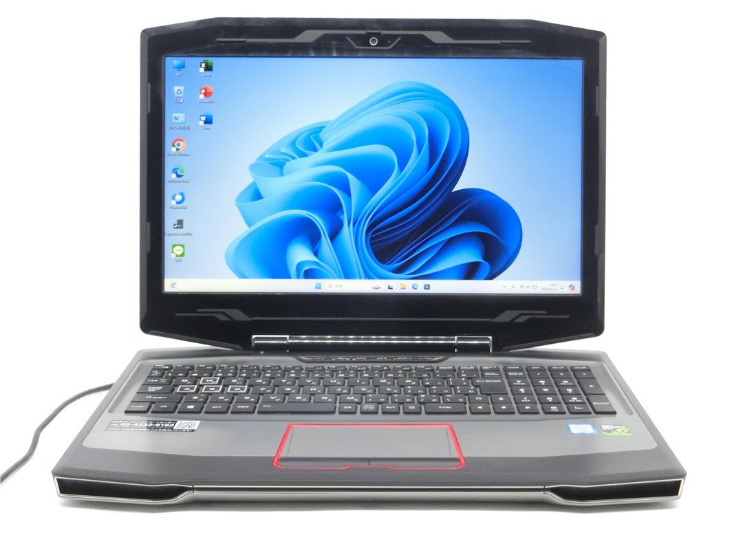 カメラ内蔵　中古ノートパソコンGALLERIA QSF970HE　Corei7-6700HQ/15.6型フルHD/8GB/高速SSD512GB　GTX970M/WIN11/MSoffice
