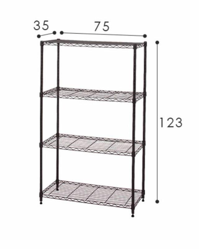 スチールラック　メタルラック　収納ラック　４段　収納棚　収納ラック スチール 