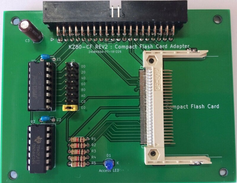 Z80 コンパクトフラッシュアダプター ボード (KZ80_CF) 専用プリント基板