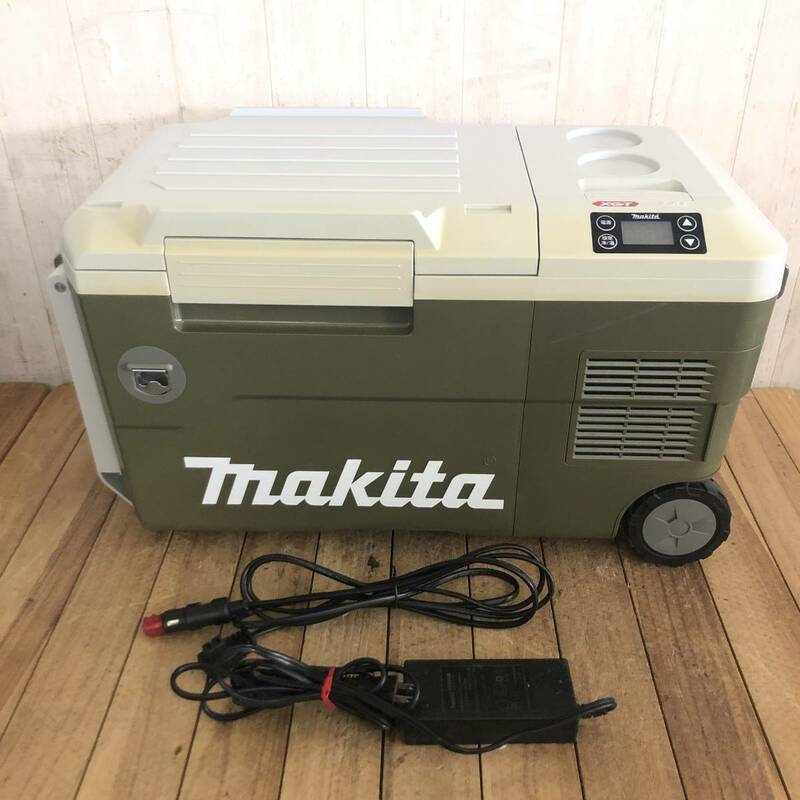 ＊【動作OK】MAKITA CW001G 充電式保温庫 20L オリーブ ACアダプタ/車用ケーブル付 キャンプ レジャー アウトドア ポータブル マキタ