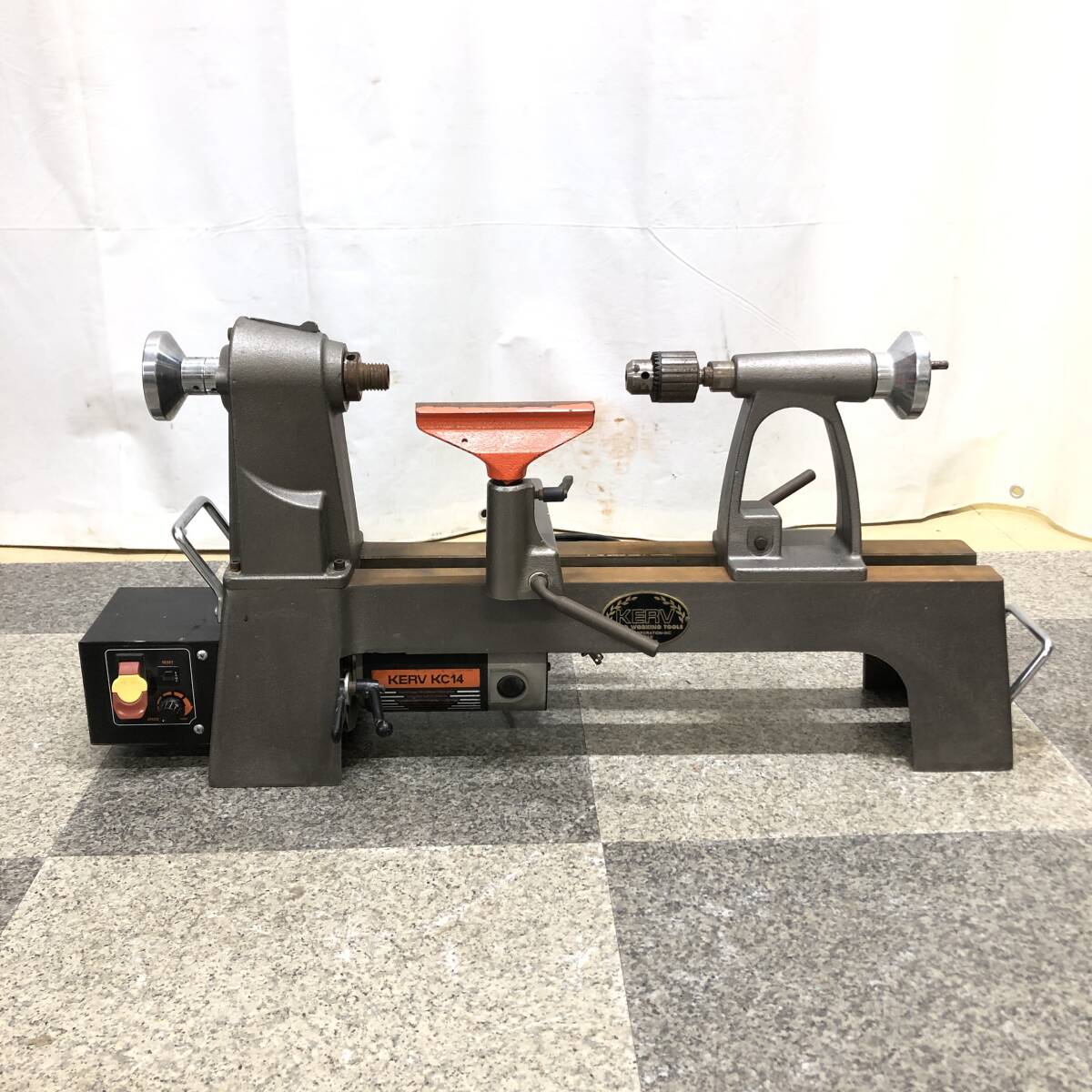 ＊【動作OK】KERV KC-14 コンパクトレース 木工旋盤 100V 電動工具 木工機械 加工 オフ・コーポレイション