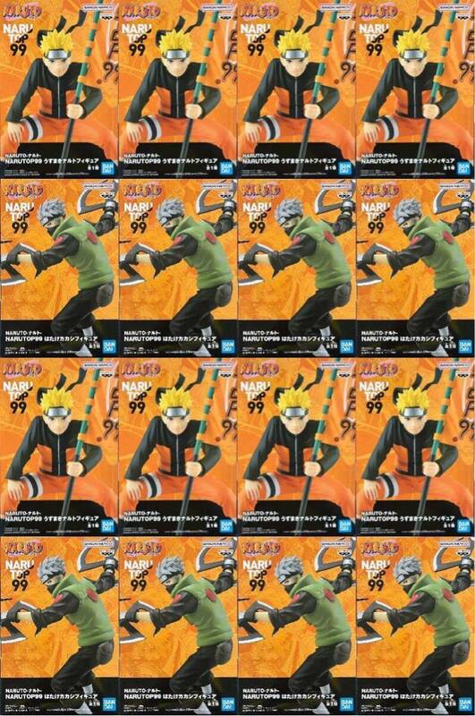 新品・未開封 16個セット【うずまきナルト8個/はたけカカシ8個】NARUTO-ナルト- NARUTOP99 フィギュア