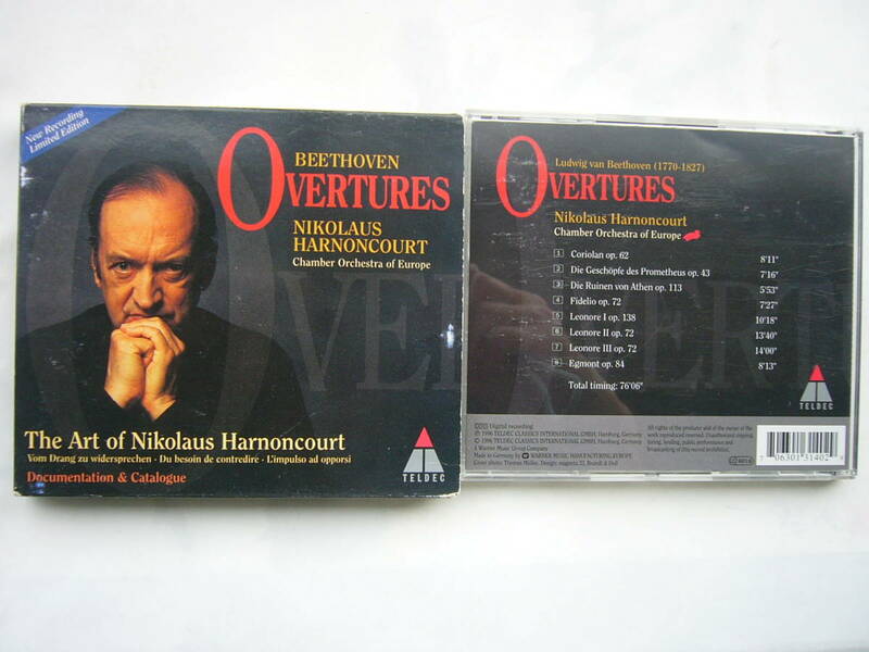 BEETHOVEN OVERTURES /The Art of Harnoncourt （ニコラウス・アーノンクール）　/紙BOX