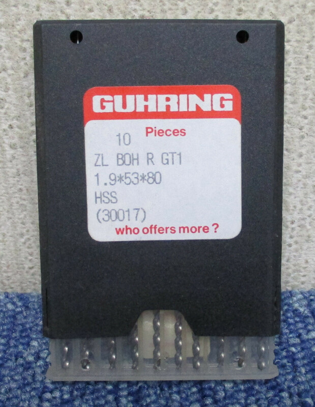 ｗ★GUHRING グーリング★ドリル★1.9＊53＊80★新品★２