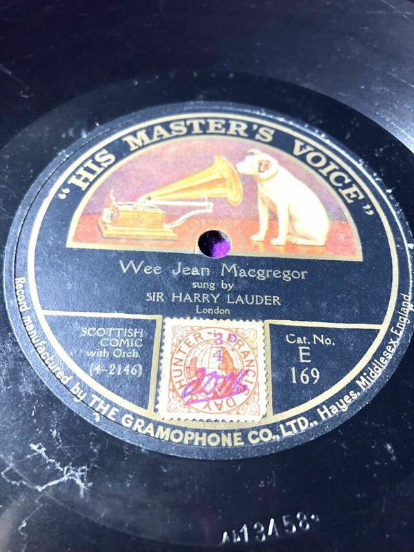 中古SP)SIR HARRY LAUDER「Wee Jean Macgregor」／「Hey Donal」［清掃試聴済］