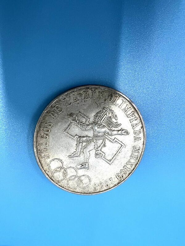 【外国古銭 】 メキシコオリンピック 記念 25ペソ銀貨 1968年 メキシコ五輪 貨幣 外国銭 コイン　GSS050801