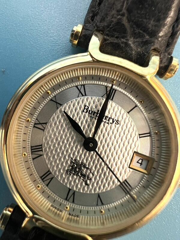BURBERRYS バーバリー 腕時計 11300L クオーツ アナログ ラウンド ゴールド ブラウン レザーベルト 3気圧防水 GSS050901