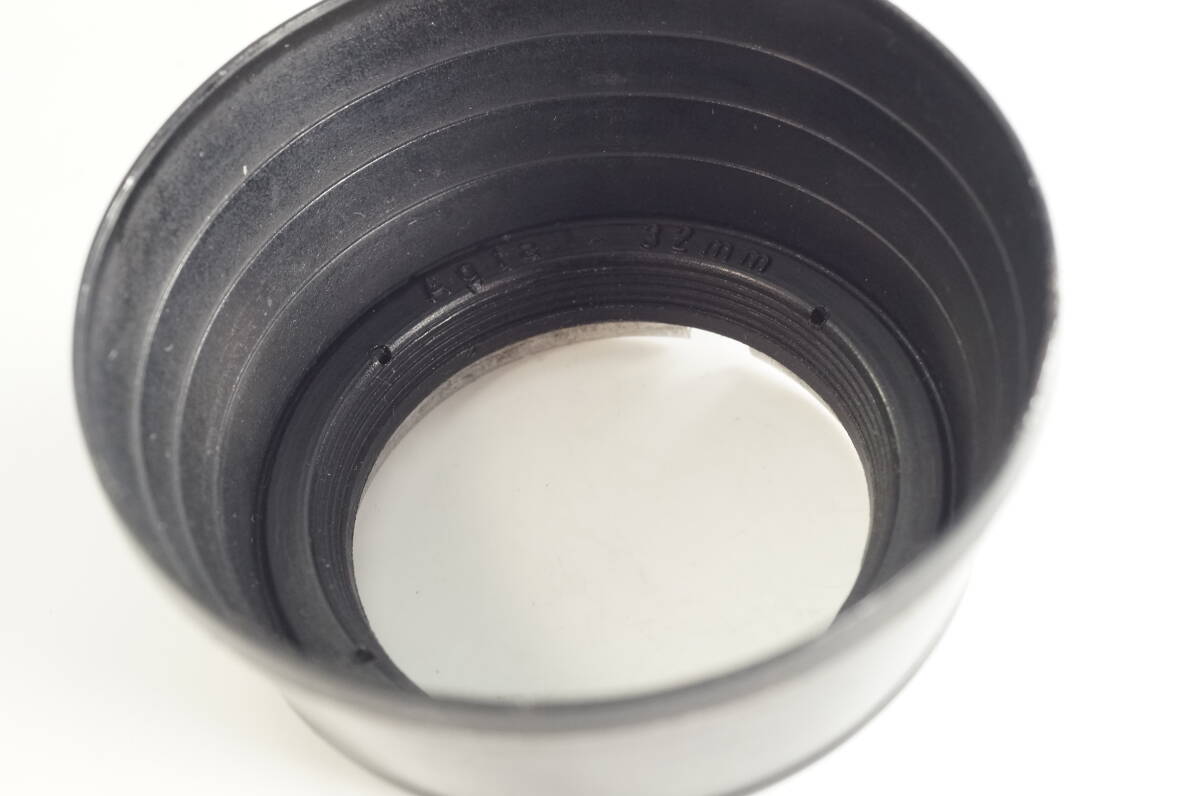 影GG【並品 あたりキズ有 】 A32 32mm プッシュフィットレンズフード スリップオンシェード