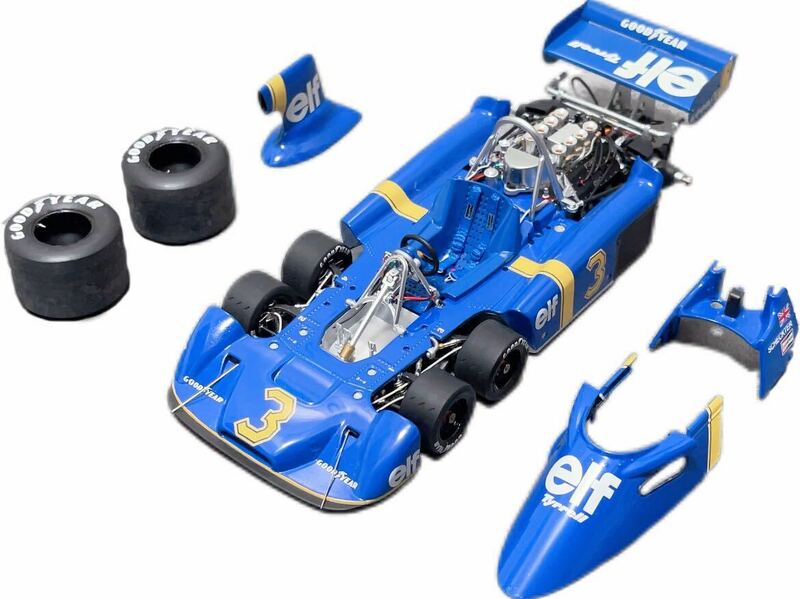 限定絶版品　TSM トゥルースケールミニチュアズ 京商 1/18 タイレル P34 1976　Tyrrell　silverstone #3　ティレル　関: EXOTO 京商　BBR