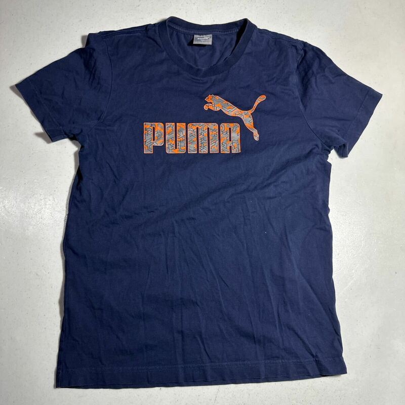 プーマ PUMA ビッグロゴ 半袖Tシャツ Lサイズ