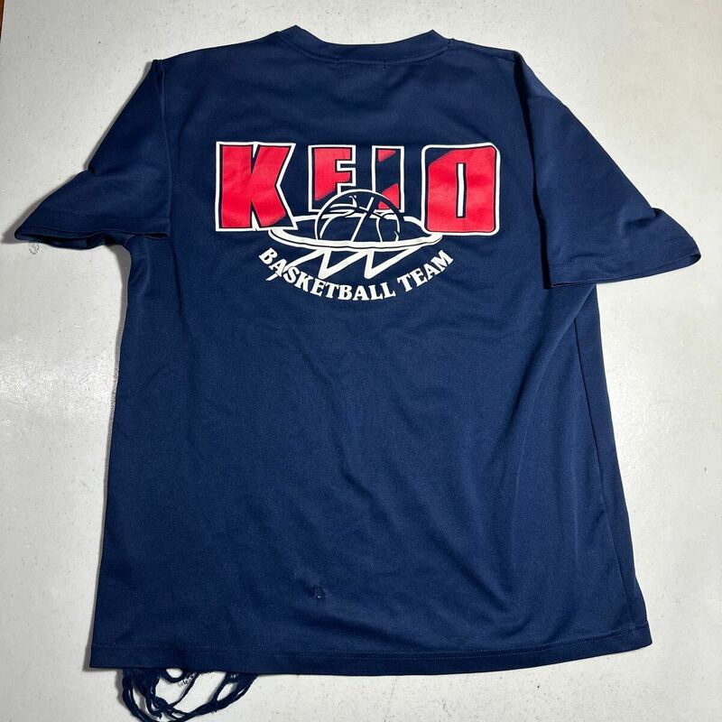 慶應大学 keio バスケットボール部 FLORIDAWIND バスケットボール トレーニング ドライシャツ LLサイズ