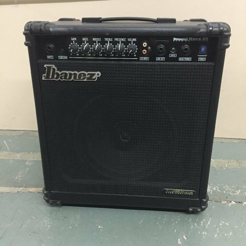 f146-2402-730＊160【現状品】 Ibanez Sound Wave 35 BASS AMPLIFIER コンボアンプ　(同梱不可）