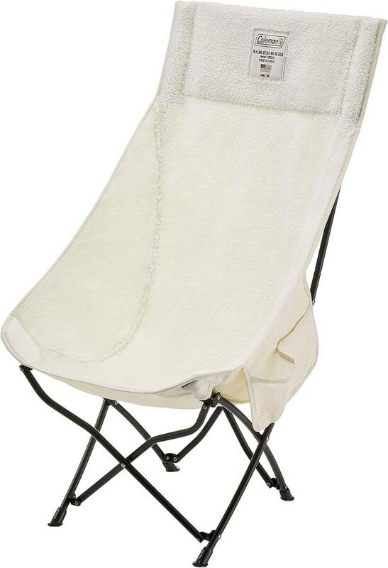 新品 送料無料 Coleman コールマン ハイバック ヒーリングチェアNX HB ボア ホワイト 白 サイドポケット 収納バック付き　チェア　椅子　