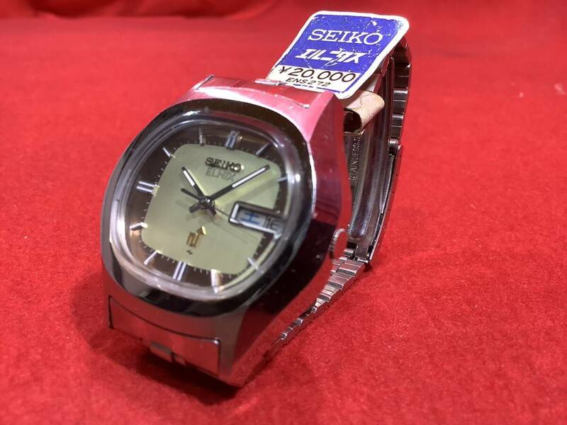 ◆セイコー　未使用？　SEIKO ELNIX （セイコー エルニクス） 0703-5007　デットストック？　メンズ　腕時計　レトロ　ヴィンテージ