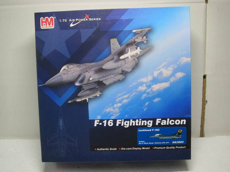 1/72 ホビーマスター F-16C アメリカ空軍 第54戦闘航空群 第8戦闘飛行隊 ブラック・シープ ホロマン基地 #88-0454 HA3882