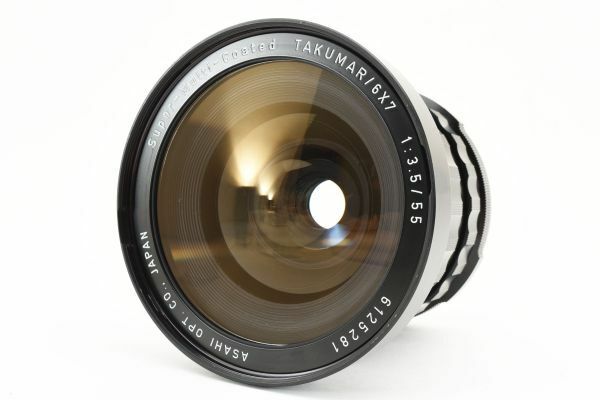 【動作確認済】 Pentax ペンタックス 6x7 67 SMC Takumar 55mm f/3.5 Wide Angle Lens 2131672