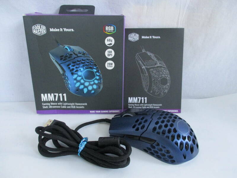 COOLER MASTER クーラーマスター MM711 ゲーミングマウス　美品