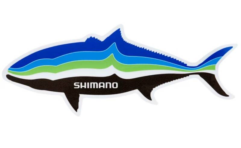 ★新品未使用★ Shimano シマノ　イメージステッカー ST-201U キングフィッシュ M 120×48mm