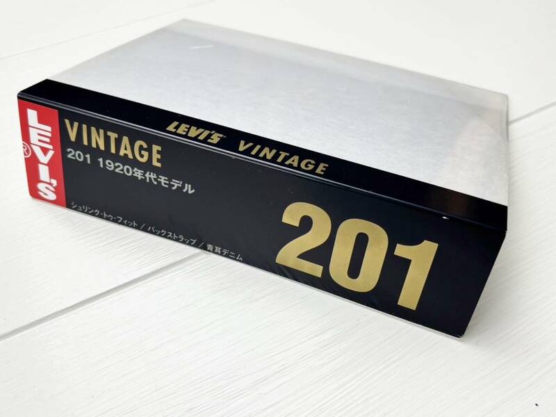 ☆ 非売品 当時モノ Levi's リーバイス 201 1920年代モデル 差込み 棚差し LEVI'S VINTAGE ビンテージ 店舗用 広告 看板 美品 暗所保管 ☆