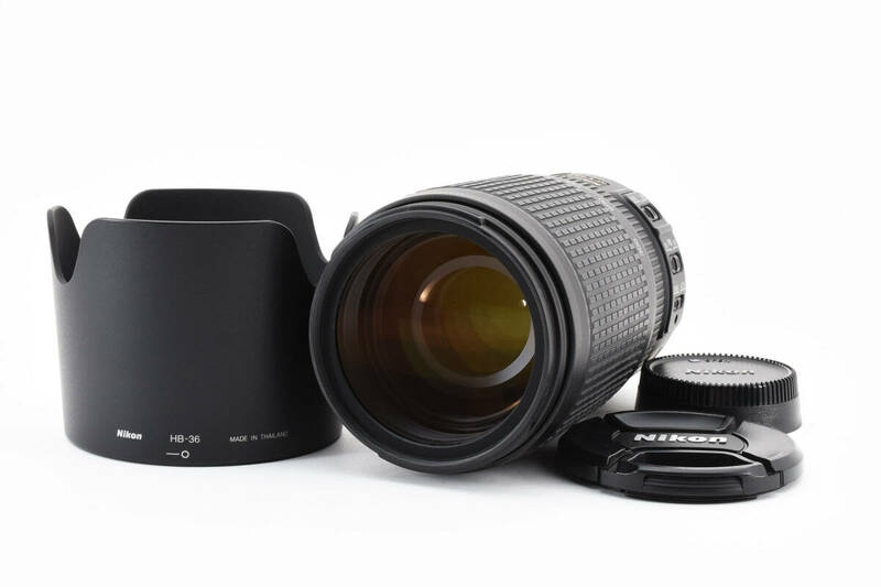 極上美品級！Nikon ニコン AF-S VR NIKKOR 70-300mm f/4.5-5.6 G IF ED フルサイズ対応 HB-36レンズフード付き 超望遠ズーム