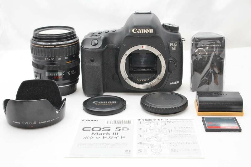 ★【限定！美品 スターティングセット】 Canon EOS 5D Mark 3 Mark III MarkIII Mark3 MK3 ★ EF28-105mm F3.5-4.5 USM SanDisk 16GB