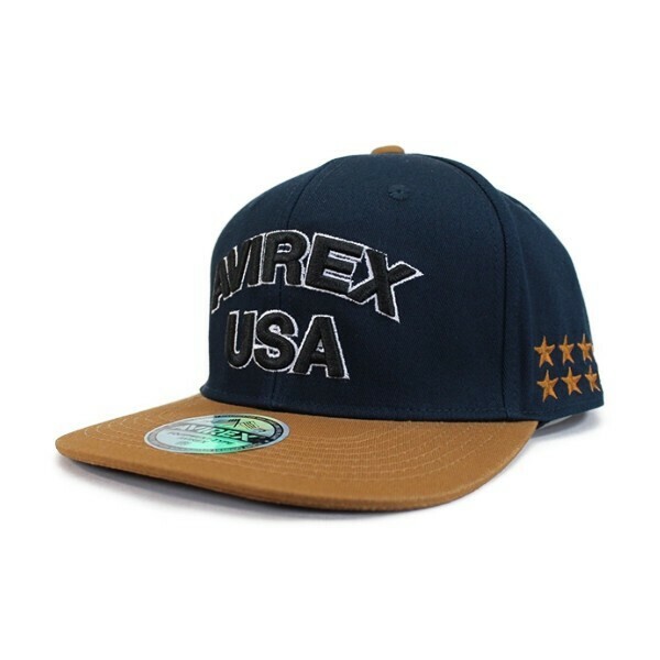 AVIREX アヴィレックス アビレックス ベースボールキャップ BBキャップ メンズ 帽子 ローキャップ USA ネイビー アウトドア