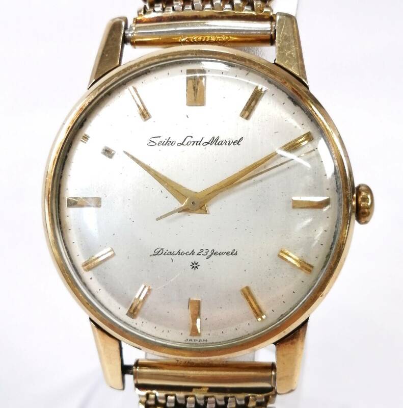 稼働品 SEIKO LORD MARVEL 腕時計 ゴールドカラー アンティーク 手巻き 3針 23石 セイコー ロードマーベル コレクション