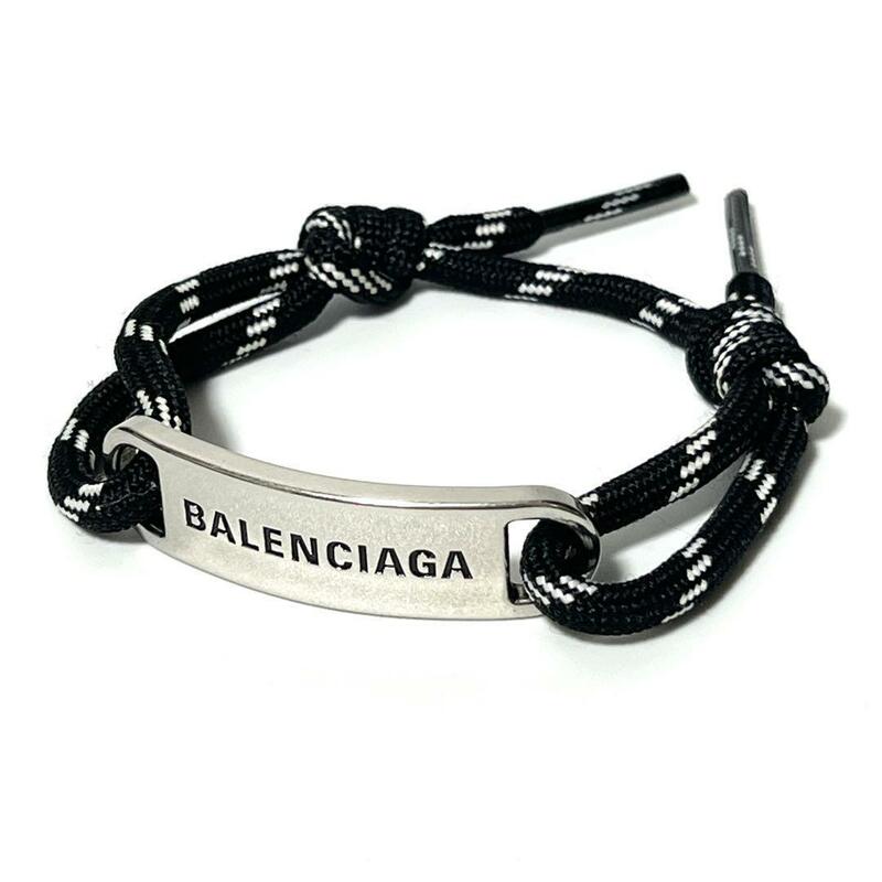 【BALENCIAGA】バレンシアガ　メンズ　プレート　ブレスレット　バングル