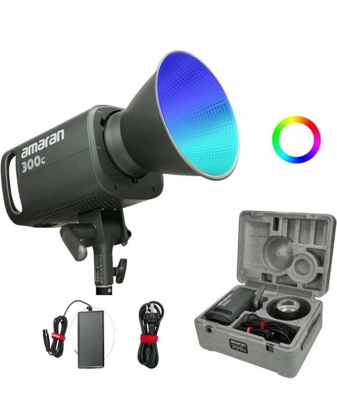 新品 Aputure amaran 300c LEDライト フルカラー 照明 撮影 機材 LEDビデオライト GODOX arri nanlite