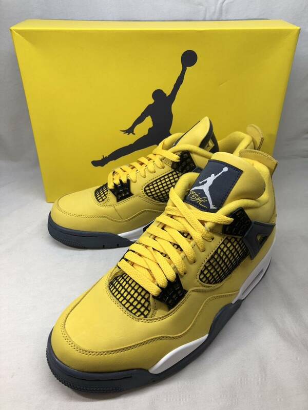 ■未使用 Nike Air Jordan 4 Tour Yellow AJ4 ナイキ エアジョーダン4 ツアーイエロー CT8527-700 27cm ●240512