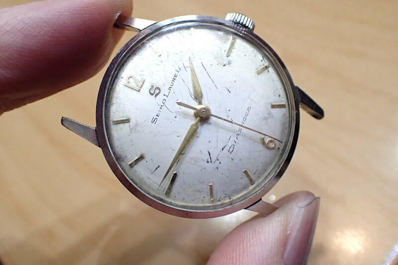 時計店在庫/希少 セイコー/SEIKO ローレル ◆ 初期/Sマーク J13013 手巻き メンズ腕時計
