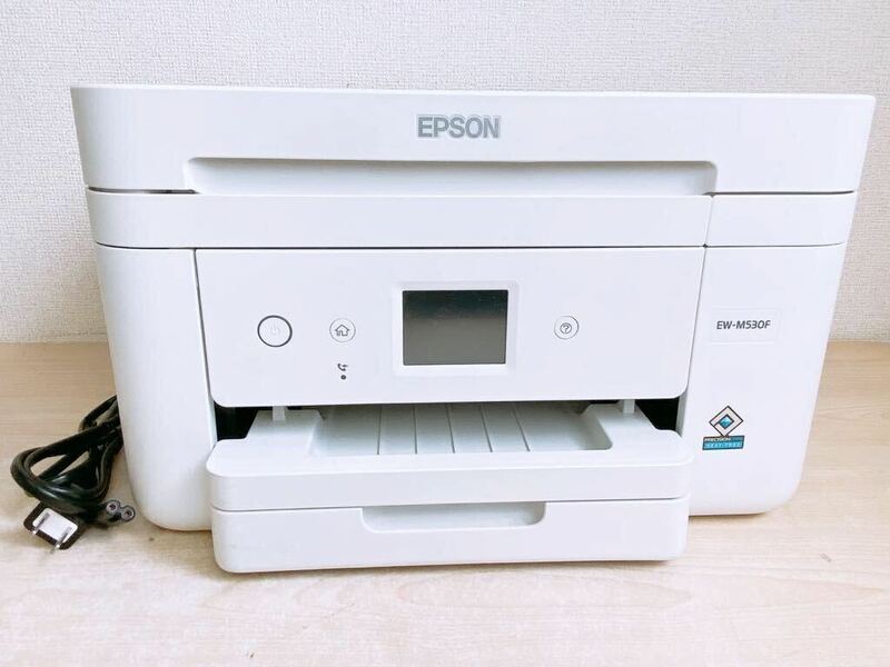 EPSON 2021年式 インクジェット複合機 ホワイト ビジネスプリンター インクジェットプリンター エプソン 家電 EW-M530F A4プリンタ 本体