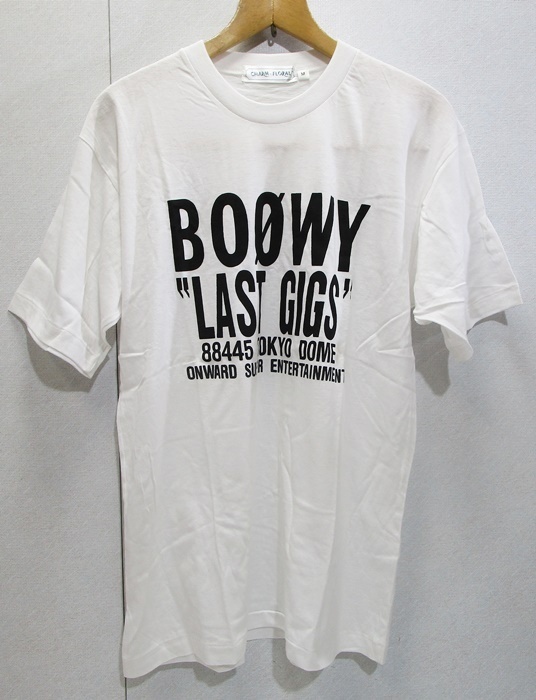 《ジャムルK》Kg0520-106◆送料無料◆　BOOWY Tシャツ LAST GIGS tokyo dome　Tシャツ　白　未使用　保管品　東京ドーム
