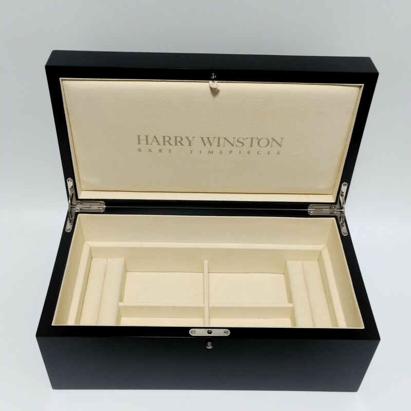 【訳あり】 HARRY WINSTON ハリーウィンストン ジュエリーボックス アクセサリー 特大 腕時計ケース 空箱 発送100サイズ A-579