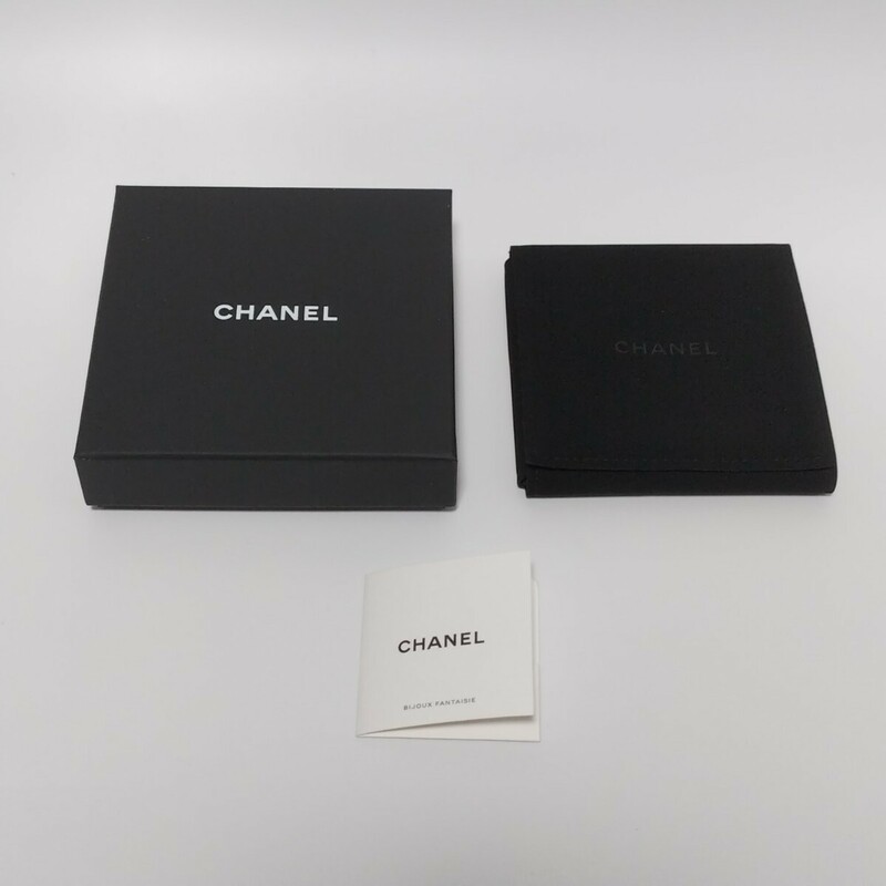 CHANEL シャネル アクセサリーケース ベロア 空箱 ボックス コスチュームジュエリー 約10.0×10.0cm A-59107