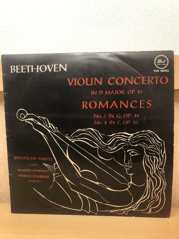 ベートーベン　BEETHOVEN 「VIOLIN　CONCERTO　ROMANCES」　LPレコード