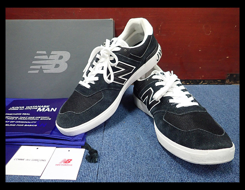 【海蛍】JUNYA WATANABE COMME des GARCONS MAN × new balance コムデギャルソン ニューバランス AM574 EYC US9.5 28cm ブラック 外箱付