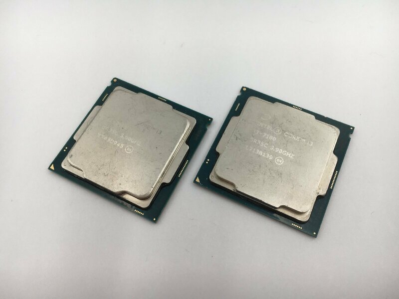 ♪▲【Intel インテル】Core i3-7100 CPU 部品取り 2点セット SR35C 0503 13
