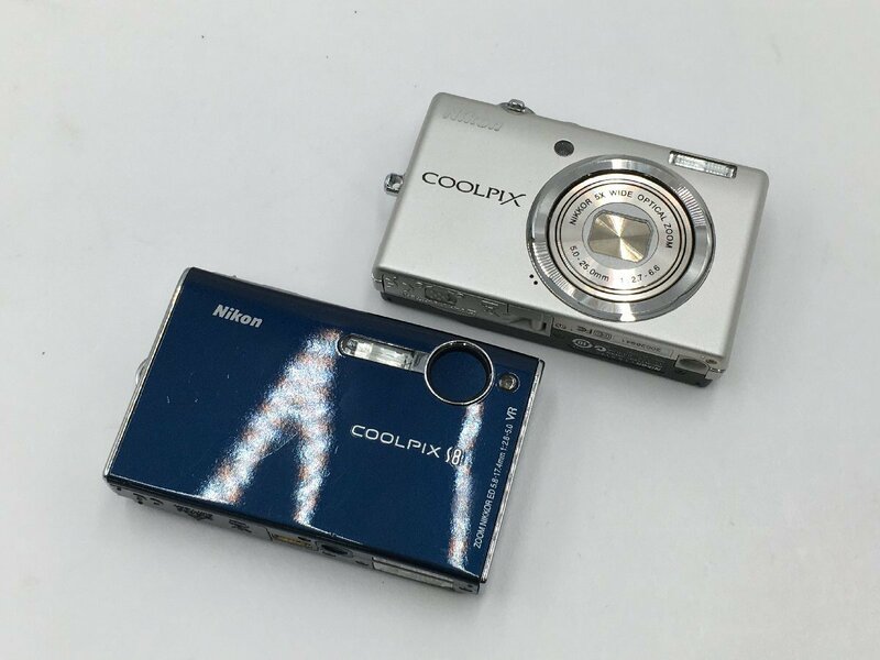 ♪▲【Nikon ニコン】コンパクトデジタルカメラ 2点セット COOLPIX S8/S570 まとめ売り 0514 8