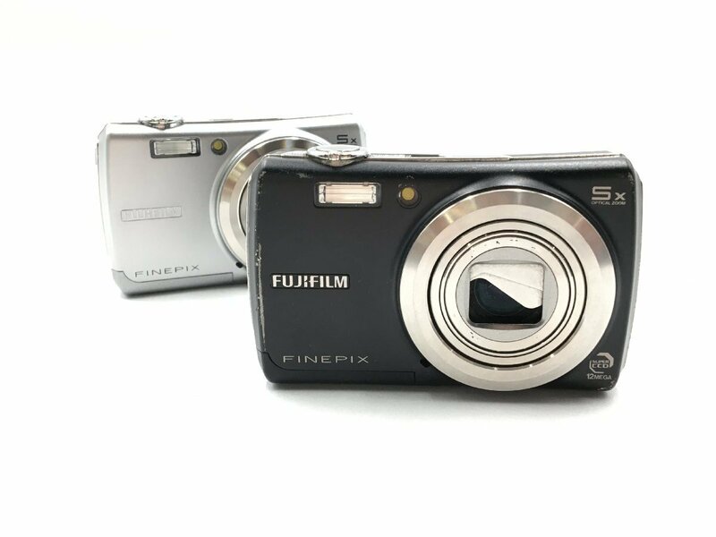 ♪▲【FUJIFILM フジフィルム】コンパクトデジタルカメラ 2点セット FinePix F100fd まとめ売り 0516 8