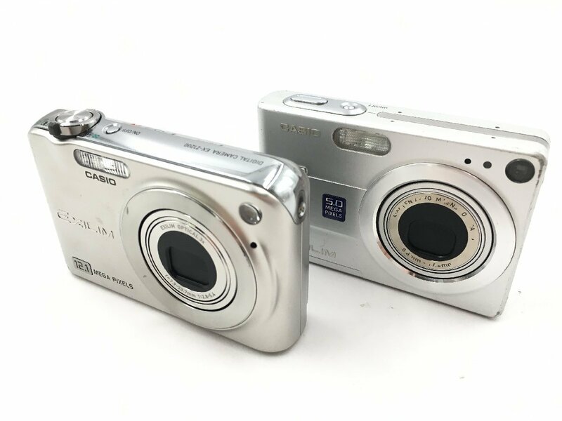 ♪▲【CASIO カシオ】コンパクトデジタルカメラ 2点セット EX-Z1200 EX-Z55 まとめ売り 0517 8