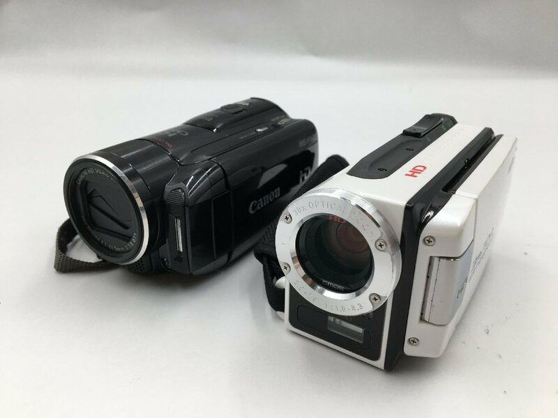 ♪▲【SANYO Canon サンヨー キヤノン】デジタルビデオカメラ 2009/2010年製 Xacti DMX-WH1/iVIS HF M32 まとめ売り 0517 8