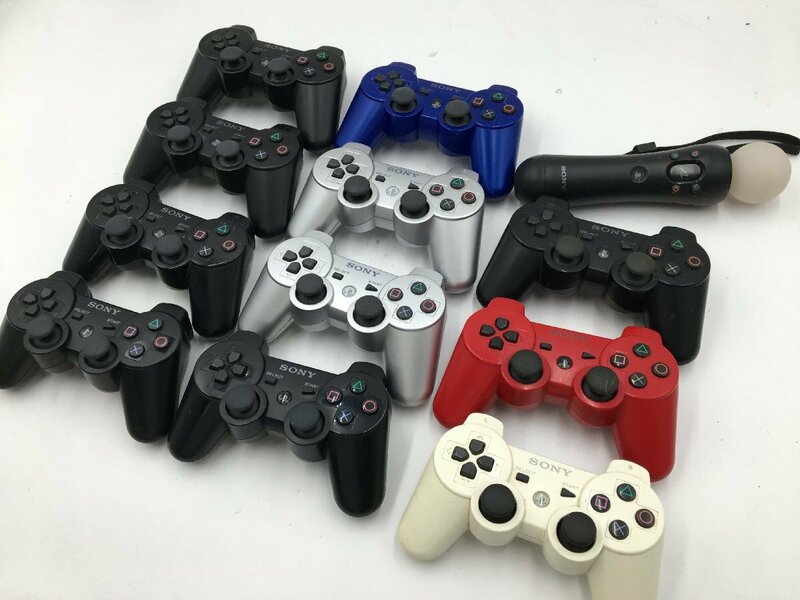 ♪▲【SONY ソニー】PS3ワイヤレスコントローラー 12点セット CECHZC2J 他 まとめ売り 0524 6