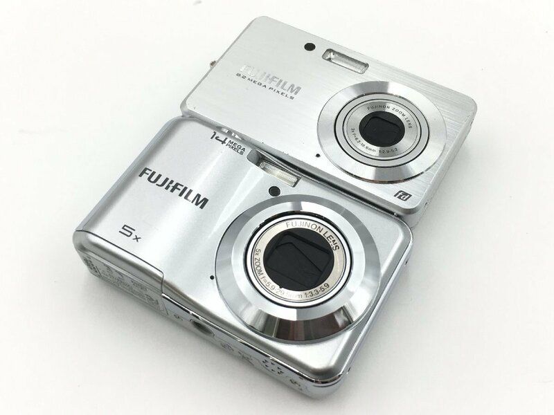 ♪▲【FUJIFILM フジフィルム】コンパクトデジタルカメラ 2点セット FinePix AX300/J15fd まとめ売り 0524 8