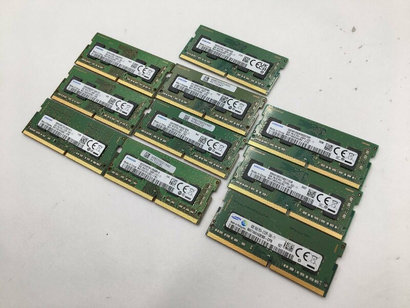 ♪▲【Samsung】ノートPC用 メモリ 4GB DDR4 大量 部品取り 10点セット まとめ売り 0529 13