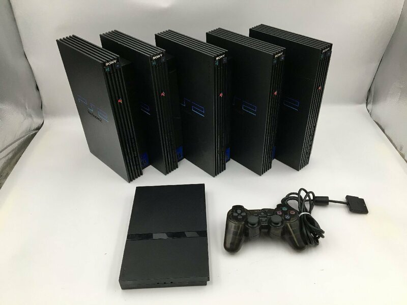 ♪▲【SONY ソニー】PS2 PlayStation2 本体/コントローラー 7点セット SCPH-70000 他 まとめ売り 0531 2