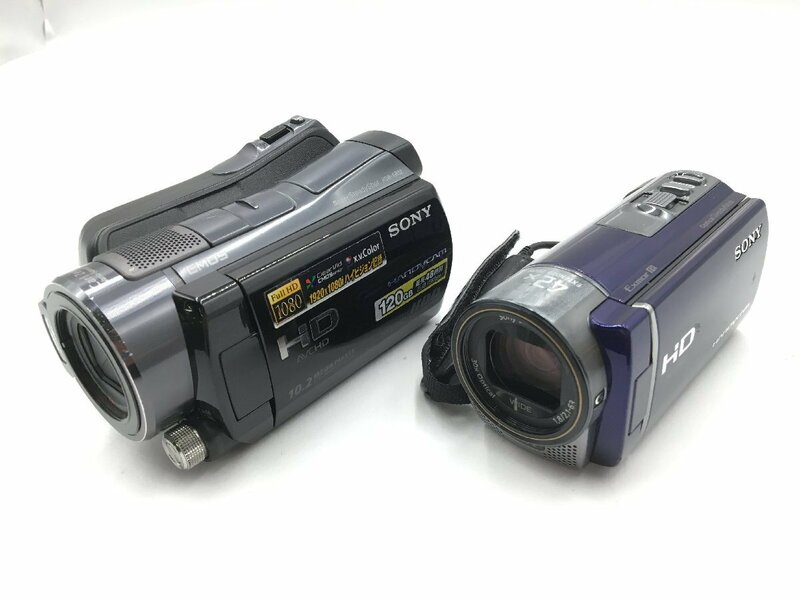 ♪▲【SONY ソニー】デジタルビデオカメラ 2008/2011年製 2点セット HDR-SR12/HDR-CX180 まとめ売り 0531 8