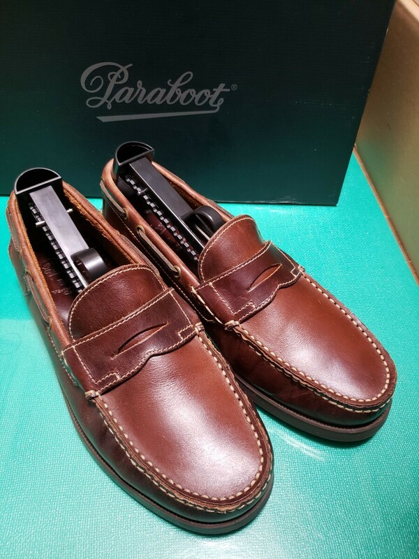 【美品】Paraboot CORSICA アメリカ ローファー 5ハーフ