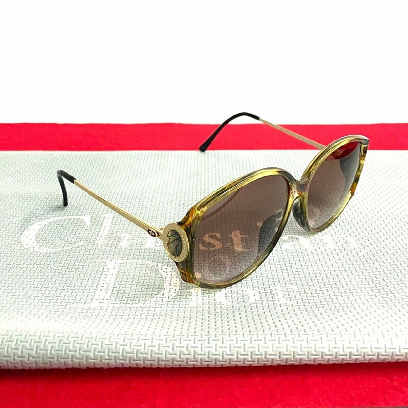 極 美品 Christian Dior ディオール CDロゴ プラスチック GP 60□12 125 サングラス 109-5